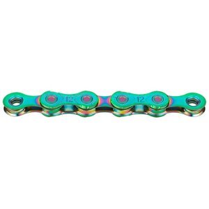 Řetěz KMC X12 WAXED aurora green 126čl. BOX