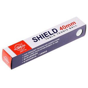 Shield míčky na stolní tenis  bílá, 6 ks