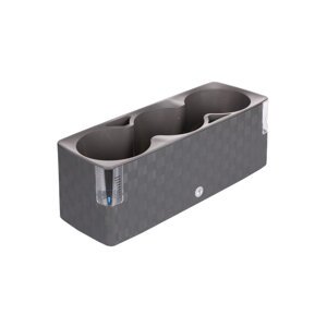 Cobble Trio samozavlažovací květináč antracitová