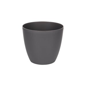 Ella Mat dekorativní květináč antracitová, 15 cm