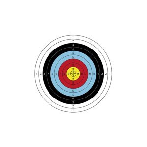 Archer Aim 60 terče na střelbu 10 ks, 1 sada